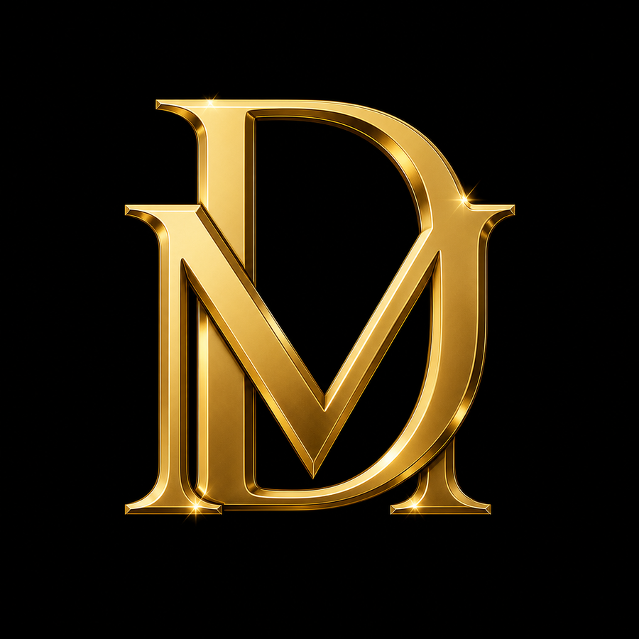 Done Money gold DM monogram